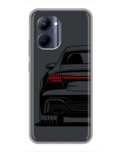 Чехол для Realme C33 с картинкой «Задняя часть Audi — арт»