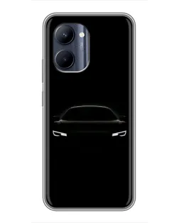 Чехол для Realme C33 с картинкой «Взгляд Audi в темноте»