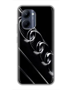 Чехол для Realme C33 с картинкой «Audi — абстрактные кольца»