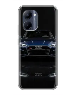 Чехол для Realme C33 с картинкой «Audi — ночное отражение»