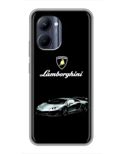 Чехол для Realme C33 с картинкой «Логотип Lamborghini классика»