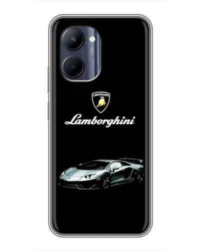 Чехол для Realme C33 с картинкой «Логотип Lamborghini классика»