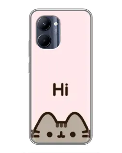 Чехол для Realme C33 с картинкой «Пушин говорит Hi» Чехол для Realme C33 с картинкой «Пушин говорит Hi»
