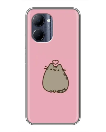 Чехол для Realme C33 с картинкой «Pusheen сердце» Чехол для Realme C33 с картинкой «Pusheen сердце»