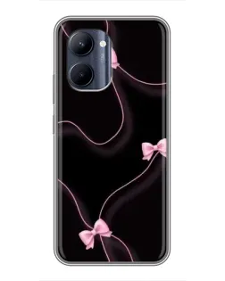 Чехол для Realme C33 с картинкой «Розовые ленты»
