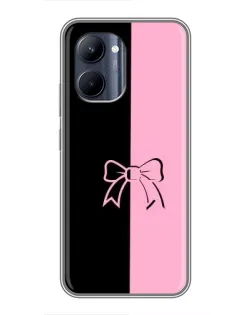 Чехол для Realme C33 с картинкой «Половинки банта»