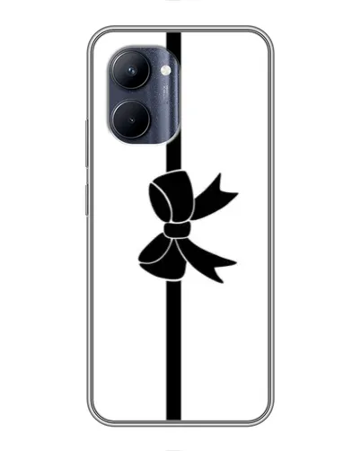 Чехол для Realme C33 с картинкой «Вертикальный бант»