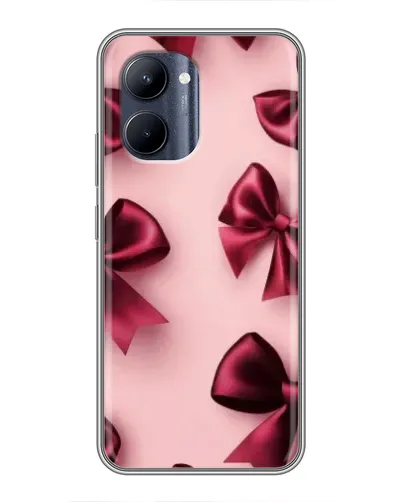 Чехол для Realme C33 с картинкой «Бордовый атлас»