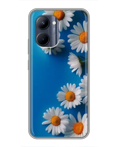 Чехол для Realme C33 с картинкой «Белоснежные маргаритки»