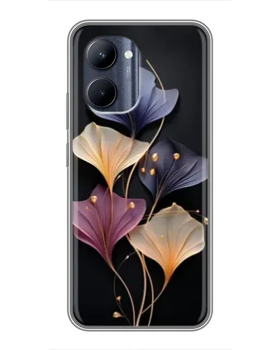 Чехол для Realme C33 с картинкой «Лиловые цветы грации»