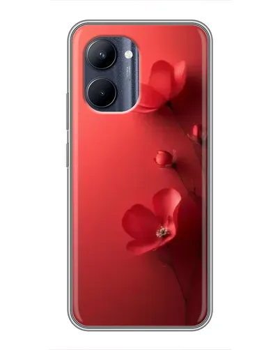 Чехол для Realme C33 с картинкой «Маковые соцветия»