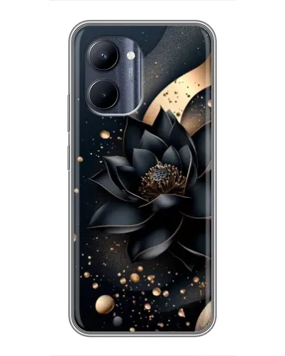 Чехол для Realme C33 с картинкой «Черный лотос»