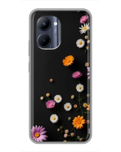 Чехол для Realme C33 с картинкой «Цветочная композиция»