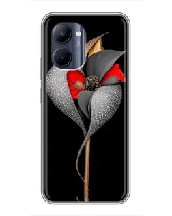 Чехол для Realme C33 с картинкой «Серебряный фантазийный цветок» Чехол для Realme C33 с картинкой «Серебряный фантазийный цветок»