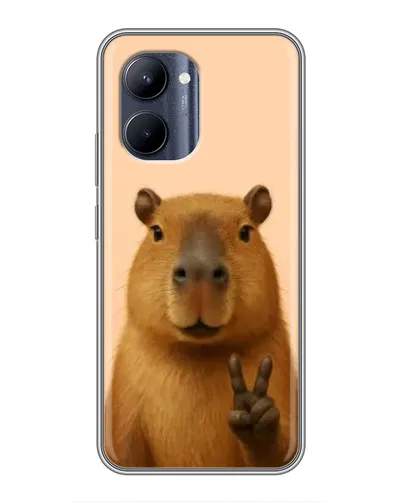 Чехол для Realme C33 с картинкой «Капибара виктория» Чехол для Realme C33 с картинкой «Капибара виктория»