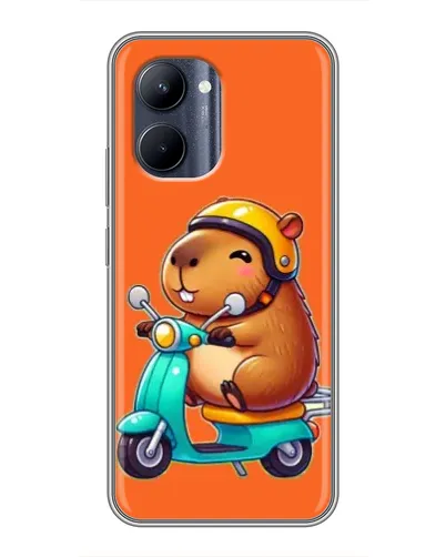 Чехол для Realme C33 с картинкой «Капибара на скутере» Чехол для Realme C33 с картинкой «Капибара на скутере»