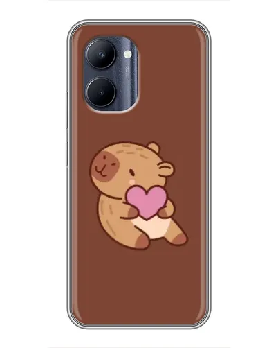 Чехол для Realme C33 с картинкой «Капибара с сердцем» Чехол для Realme C33 с картинкой «Капибара с сердцем»