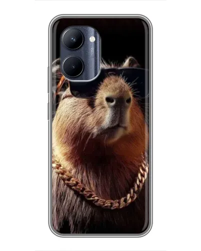 Чехол для Realme C33 с картинкой «Капибара золотая цепь» Чехол для Realme C33 с картинкой «Капибара золотая цепь»
