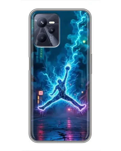 Чехол для Realme C35 с картинкой «Jordan Gold Jumpman»