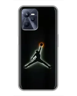 Чехол для Realme C35 с картинкой «Jordan Gradient Logo»
