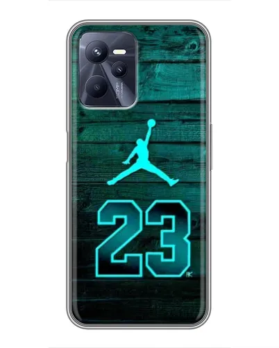 Чехол для Realme C35 с картинкой «Jordan Cyan 23»
