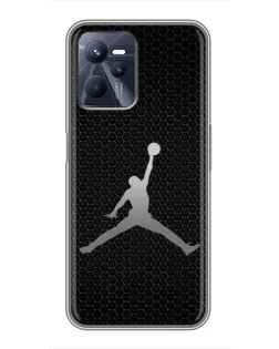 Чехол для Realme C35 с картинкой «Jordan Dark Carbon»