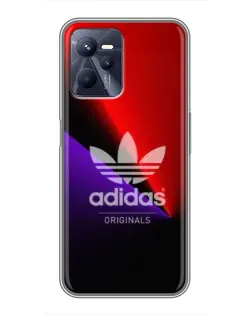 Чехол для Realme C35 с картинкой «Adidas Red Neon»