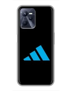 Чехол для Realme C35 с картинкой «Adidas Cyan Logo»