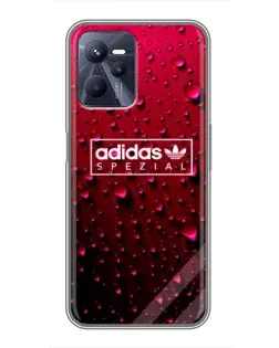 Чехол для Realme C35 с картинкой «Adidas Gold Marble»