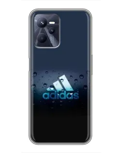 Чехол для Realme C35 с картинкой «Adidas Water Drops»