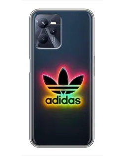 Чехол для Realme C35 с картинкой «Неоновый Adidas»