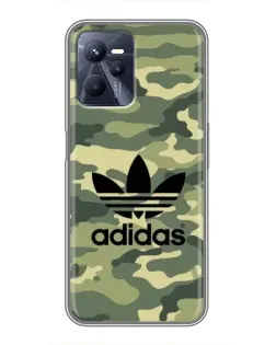Чехол для Realme C35 с картинкой «Милитари стиль Adidas»