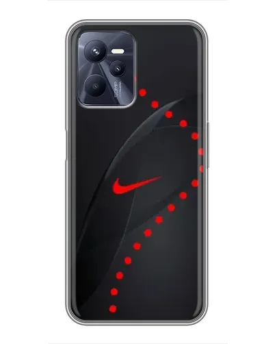 Чехол для Realme C35 с картинкой «Абстрактный дизайн Nike»