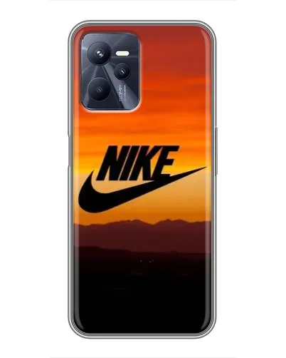 Чехол для Realme C35 с картинкой «Nike — вечерний горизонт»