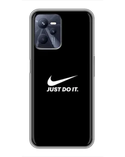 Чехол для Realme C35 с картинкой «Минимализм от Nike»