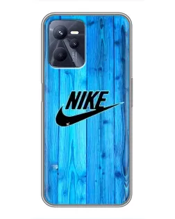 Чехол для Realme C35 с картинкой «Голубое дерево Nike»