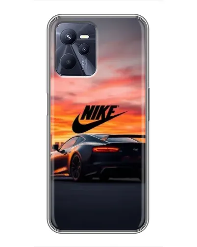 Чехол для Realme C35 с картинкой «Nike и суперкар»