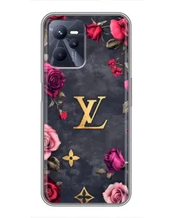 Чехол для Realme C35 с картинкой «Цветочный Louis Vuitton»