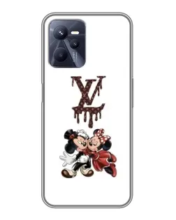 Чехол для Realme C35 с картинкой «LV и Микки Маус»