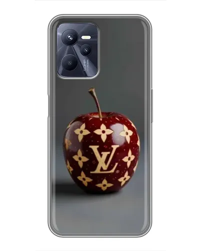 Чехол для Realme C35 с картинкой «Красное яблоко LV»