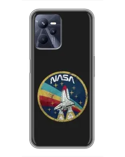 Чехол для Realme C35 с картинкой «NASA — эмблема миссии»
