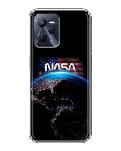 Чехол для Realme C35 с картинкой «Земля из космоса NASA»
