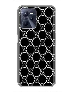 Чехол для Realme C35 с картинкой «Gucci — сетчатый паттерн»