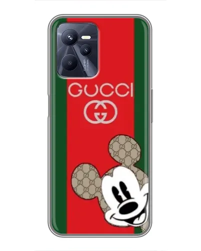 Чехол для Realme C35 с картинкой «Gucci — полосы и Микки» Чехол для Realme C35 с картинкой «Gucci — полосы и Микки»