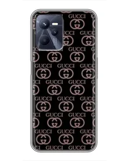 Чехол для Realme C35 с картинкой «Классическая монограмма Gucci»
