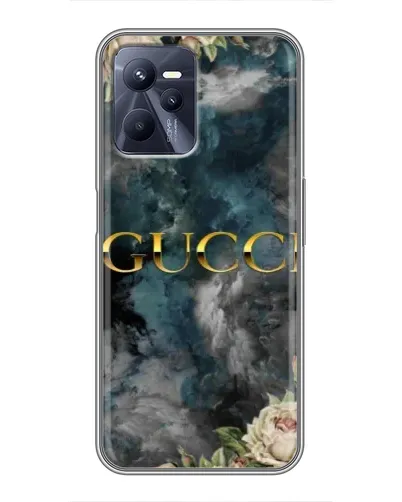Чехол для Realme C35 с картинкой «Абстрактные цветы Gucci» Чехол для Realme C35 с картинкой «Абстрактные цветы Gucci»