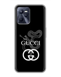 Чехол для Realme C35 с картинкой «Gucci — серебряная змея»