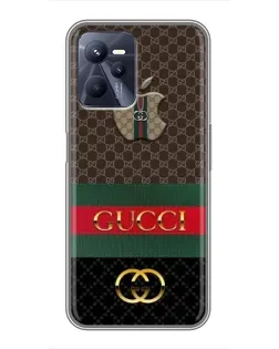 Чехол для Realme C35 с картинкой «Gucci — брендированный десерт»