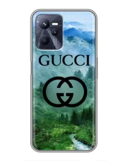 Чехол для Realme C35 с картинкой «Gucci — горный пейзаж»