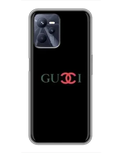 Чехол для Realme C35 с картинкой «Gucci — красный градиент»
